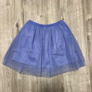 Crewcuts Tulle Lined‎ Periwinkle Skirt, EUC, girls size S